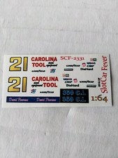 David Pearson 1/64 1973 21 Carolina Tool Chevy Camaro Decals