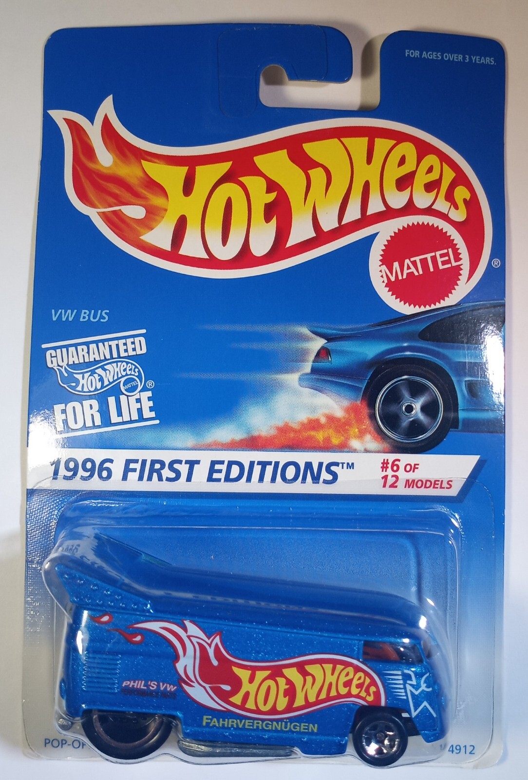 Hot Wheels 30th Anniversary VW Drag Bus New In Pack 1996 First 