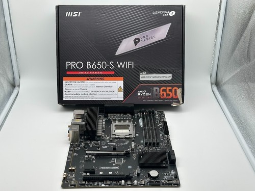 MSI PRO B650-S WIFI AM5 AMD DDR5 ATX Motherboard READ/FOR PARTS