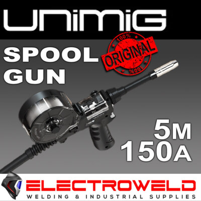 UNIMIG 150A Spool Gun Welding Torch Gun MIG Wire Binzel Style Aluminium PLSP150A