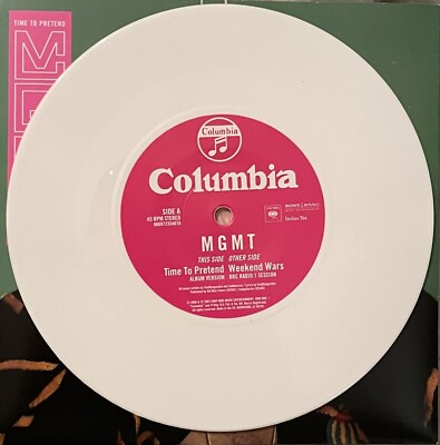 MGMT Time to Pretend 7インチレコード MGMT – Time To Pretend – Vinyl (Pink, 12