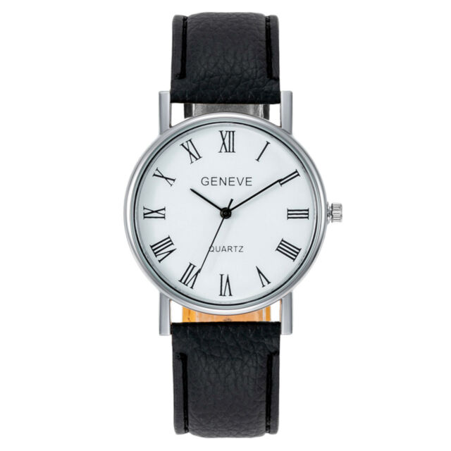 Men's Quartz Leather Watch Analogue Work Office Analogue Steel Wrist Watches RY11414