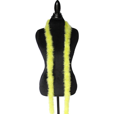  Yellow 15 Grams Marabou Feather Boa 6 Feet Long Crafting Sewing Trim