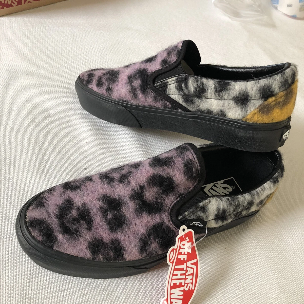 Vans slip shop ons fuzzy