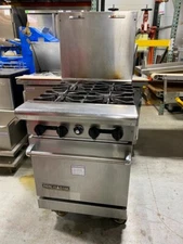 Stove 4 Burners American Range AR424 Gas with Oven/ Thermostat Control Oven