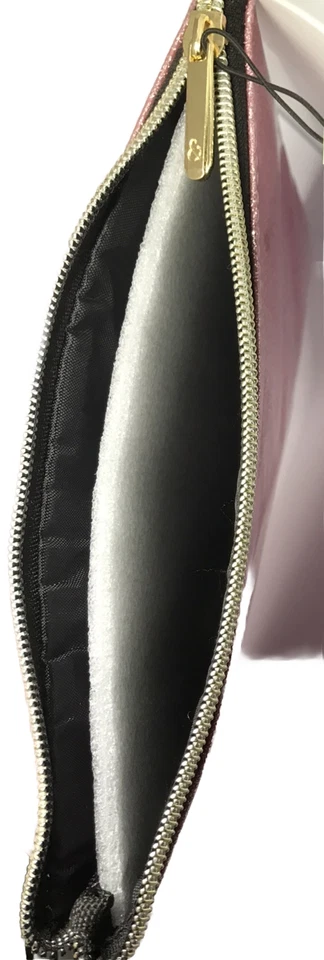 Bolsa de Maquillaje Cosmético de Viaje Sage & Emily ROSA Metálico Brillo Cremallera Foto 2 de 2
