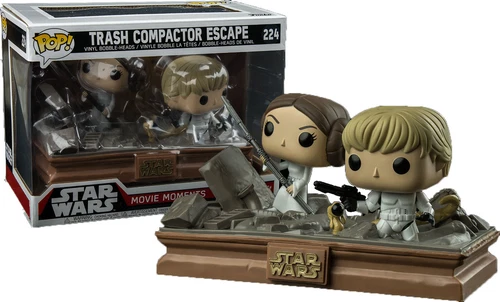 TRASH COMPACTOR ESCAPE 2 pack Funko Pop! wal-mart exclusive 224 star wars