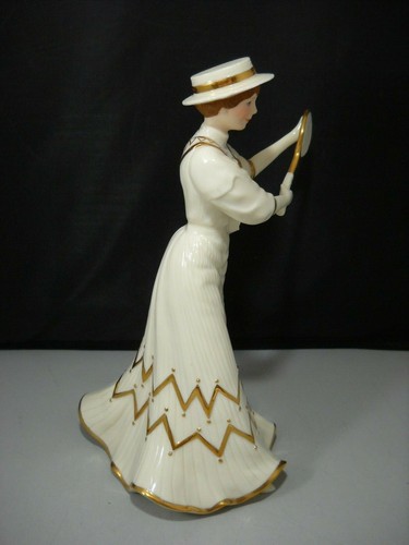 Lenox Victorian Lady of Fashions Tennis At Traymore 24KT Gold COA NO Box - Picture 9 of 11