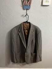 Pendleton Mens Brown Gray Wool Blazer Sport Coat Size 44 Herringbone
