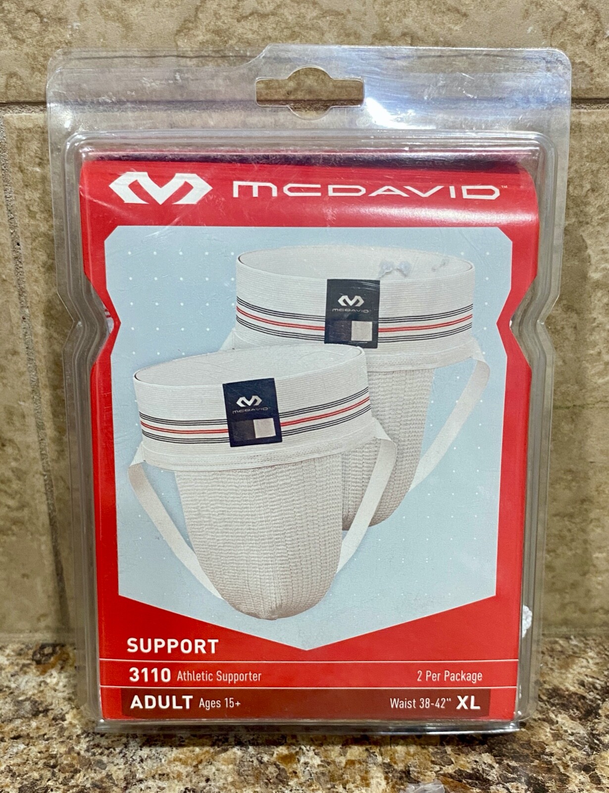 McDavid Athletic Supporter 2Pack XL New Size XL Waist 38" 42" eBay