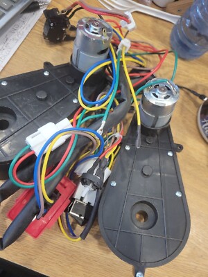 DIY self-made children's electric car wire, controller, motor gear box,...