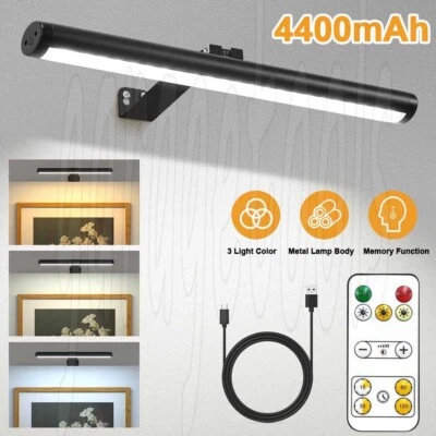 Wireless Picture Lights Dimmable Dartboard Light Rechargeable Art Display Lights