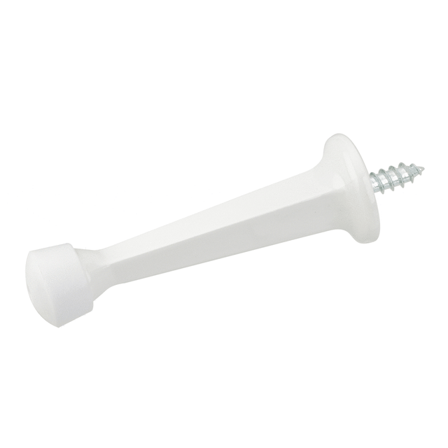 Door Hardware Door Stop White Ridged Solid Door Stops Baseboard With