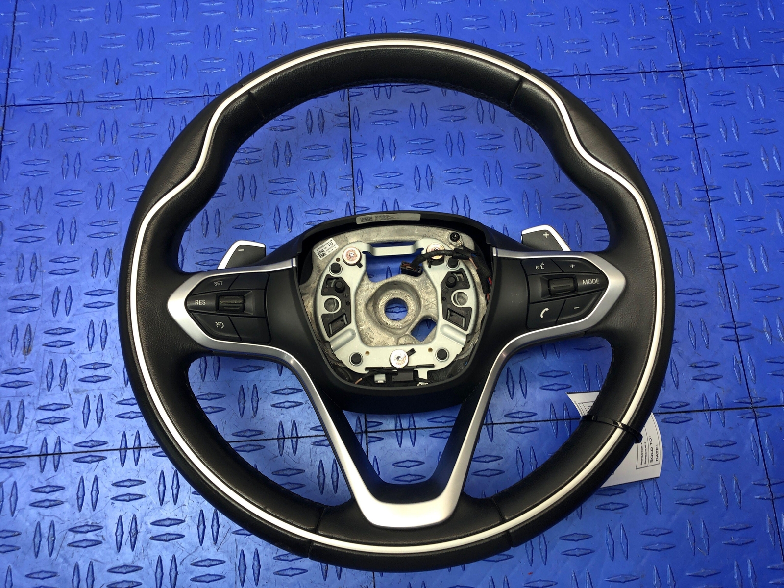 2014-2020 BMW I8 BLACK LEATHER STEERING WHEEL W/PADDLE SHIFTERS OEM 2015 2016