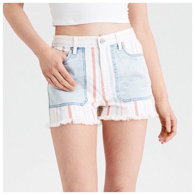american eagle high rise mom shorts