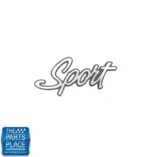 1971-1972 LeMans " Sport " Fender / Quarter Panel Emblem Chrome & Black EACH 