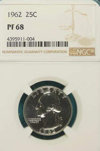 1962 P NGC PF68 Washington Quarter Dollar!! #A6891