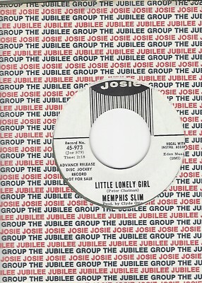 JUMP BLUES- MEMPHIS SLIM- ''LITTLE LONELY GIRL''/''GONE AGAIN''- JOSIE- PROMO- NM