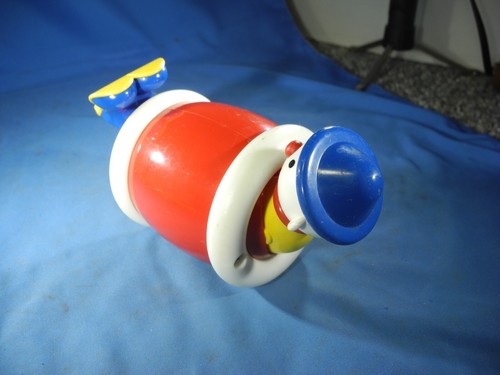 Ambi Vintage Rolling Clown in a Barrel Baby Toddler Toy, VTG., EXCELLENT COND.! - Picture 7 of 7