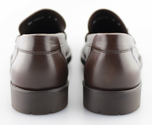 Men's SALVATORE FERRAGAMO 'Master' Dark Brown Leather Loafers Size US 8 - D - Picture 4 of 6