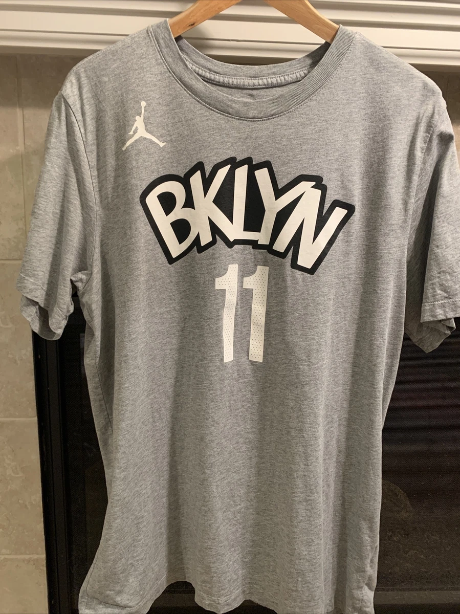 Jordan Brooklyn Nets Men's Statement Swingman Jersey Kyrie Irving - Gray