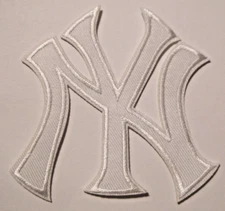 New York Yankees NY Embroidered PATCH~3 1/2" x 3"~Iron On~MLB~FREE US Mail