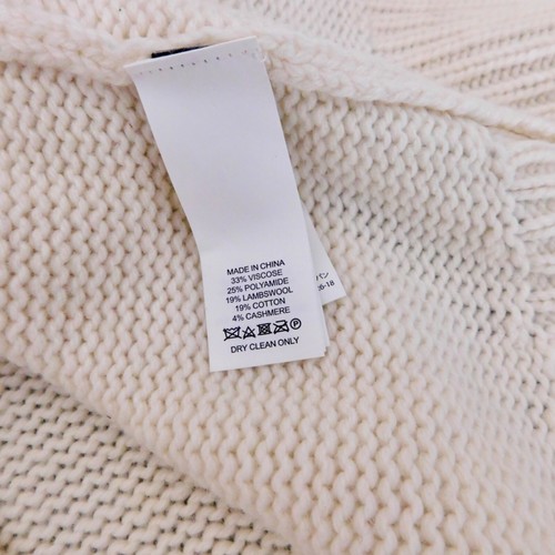 KATE SPADE Broome Street Mockneck Star Sweater Lambswool Cashmere Small - Picture 14 of 19