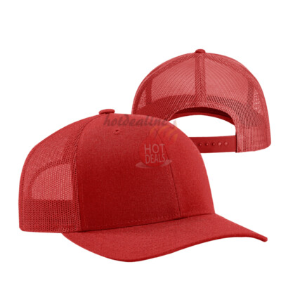 Trucker Cap Mesh Back Plain Snapback Adjustable Men Baseball Hat
