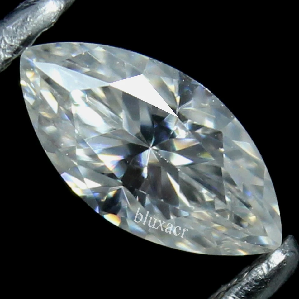 Color D Natural VVS1 Claridad Excelente Corte 4.5x9 MM Marquesa Blanco Diamante Suelto Foto 3 de 4