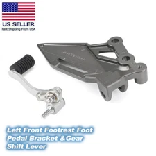 Left Front Footrest Foot Pedal Bracket & Gear Shift Lever For Kawasaki Ninja 300