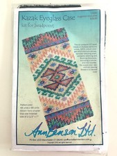 New Kazak Eyeglass Case Kit For Beadpoint by Ann Benson Ltd Earthtone Colors