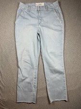 Frank  Eileen Wicklow Italian Performance Light Wash Blue Chino Pants Size 4