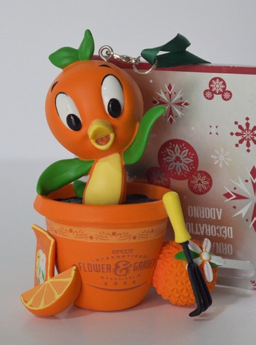 2024 Disney Parks EPCOT Festival Flor y Jardín Naranja Pájaro Ornamento NUEVO - Imagen 2 de 5