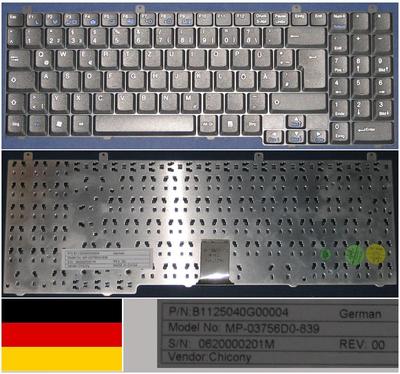 Clavier Dell Alienware M9700/M9750 - QWERTY Espagnol - Noir - MP-03756E0-839