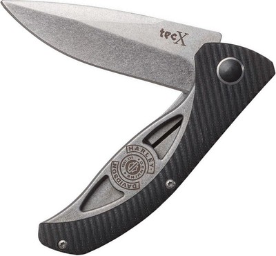 Case XX Harley TecX Folding Knife 3'' Stainless Steel Blade G10/Stainless Handle
