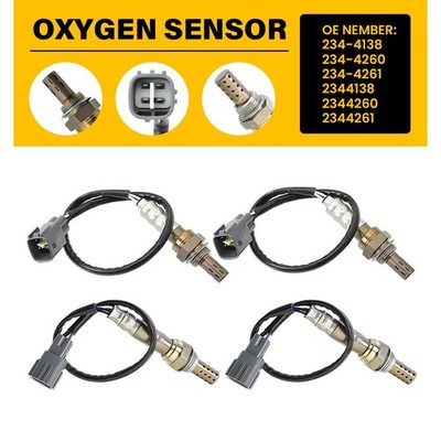 4X Up+Downstream Oxygen Sensor For 2003-09 Toyota 4Runner Sport Sport Utility EJ