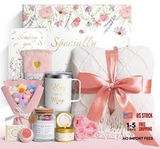 11 PCS Birthday Gifts for Women, Get Well Soon Gift Baskets for Women Self Pink