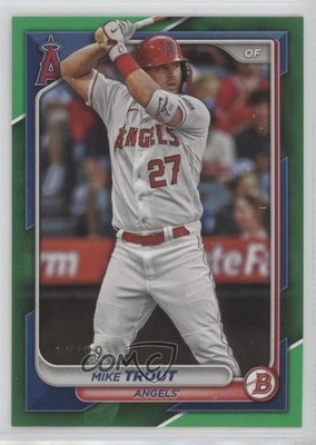 2024 Bowman Green Border 18/99 Mike Trout #19 2y2