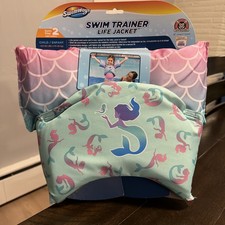SwimWays Sea Horse Little Mermaid Swim Trainer Life Jacket Step 2 for 33-55 lbs.