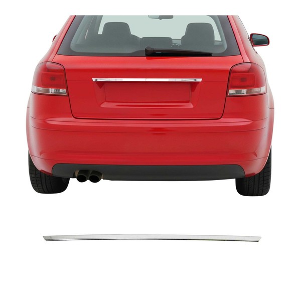 Kofferraumleiste Heckklappe Leiste FüR Audi A3 2004-2012 Edelstahl Chrom 1Tlg-image