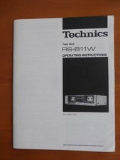 Technics RS-B11W Bedienungsanleitung f. Tape Deck original