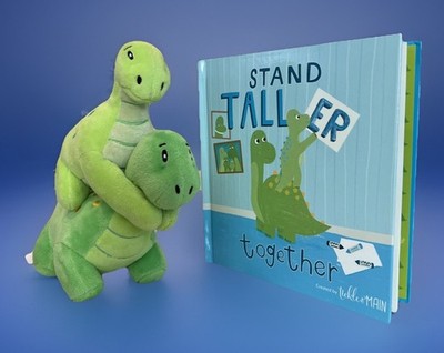 Plush Dinosaur Gift Set ~ Big Brother Little Brother Storybook Set New in Box 