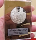 COINS BULLION 1970's Slabbed Silver Proof Stackable Rounds - Sleigh Ride #B314