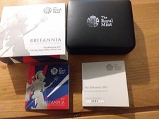 2017 BRITANNIA 1OZ SILVER PROOF COIN CERTIFICATE 2783