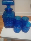 Blue Wexford Depression Glass