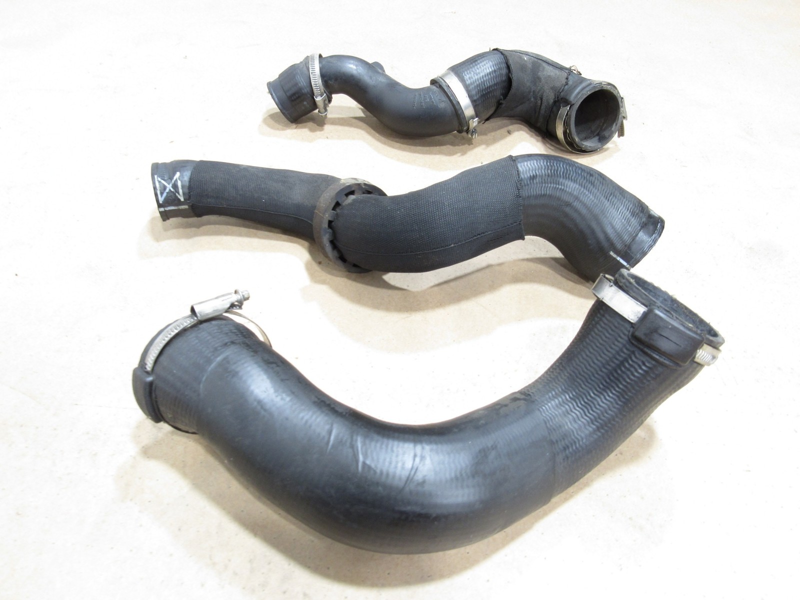 12-18 Bentley Continental GT W12 2015 Intercooler Hose Pipe Tube Set 3 Pcs |:A