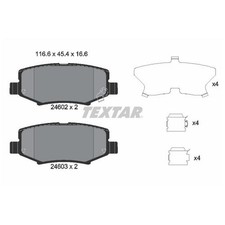Satz Bremsbeläge Bremsklötze hinten für Jeep Wrangler 3 JK | 24172620