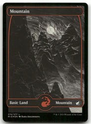 Mountain 274 Foil Innistrad: Midnight Hunt MTG