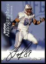 1999 SkyBox Premium Frank Wycheck Autographics Tennessee Titans AU