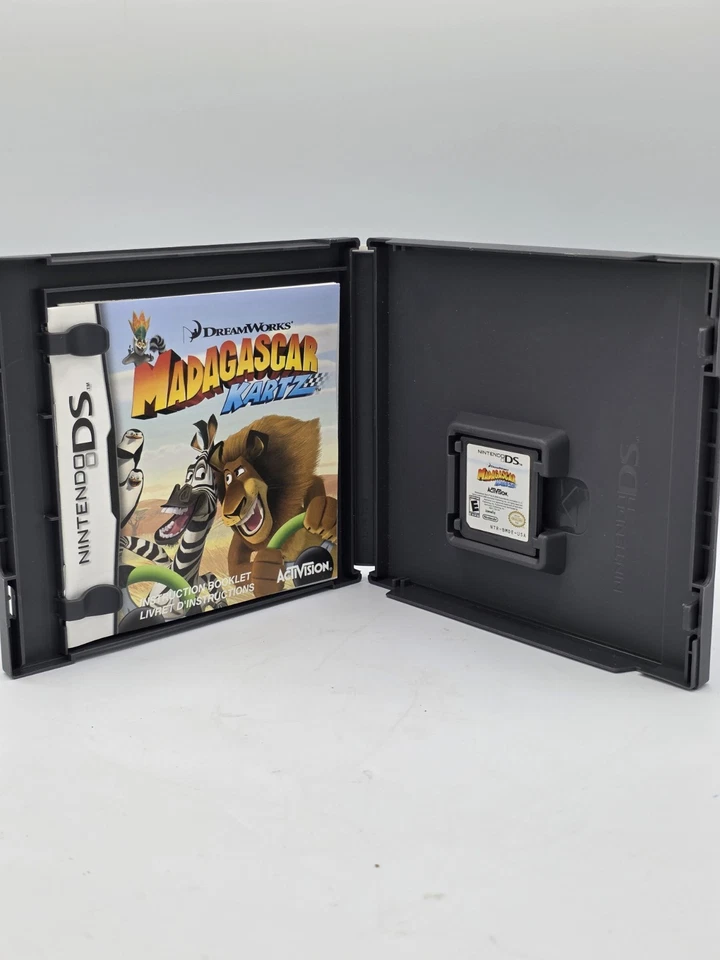 Madagascar Kartz (Nintendo DS, 2009) CIB Complete with Manual - Teated - Image 3 of 3